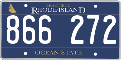 RI license plate 866272