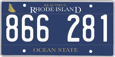 RI license plate 866281