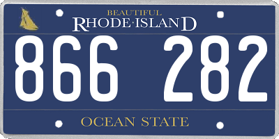 RI license plate 866282