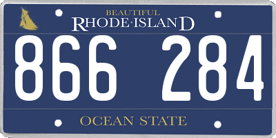 RI license plate 866284