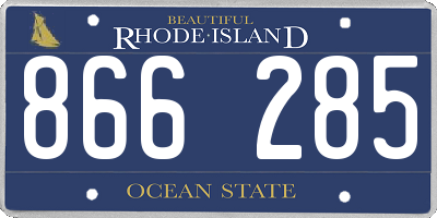 RI license plate 866285