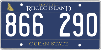 RI license plate 866290