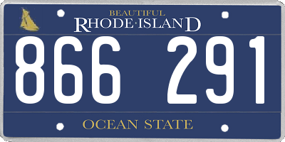 RI license plate 866291