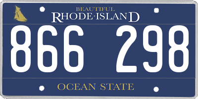 RI license plate 866298
