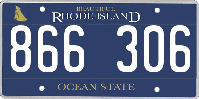 RI license plate 866306