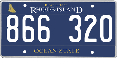 RI license plate 866320