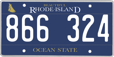 RI license plate 866324