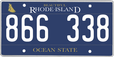 RI license plate 866338