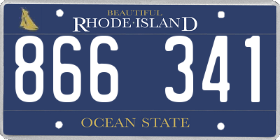 RI license plate 866341