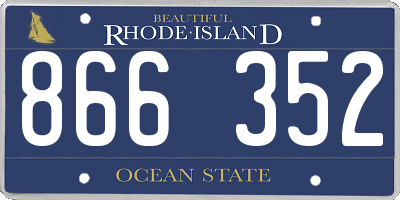 RI license plate 866352