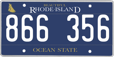 RI license plate 866356