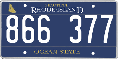 RI license plate 866377
