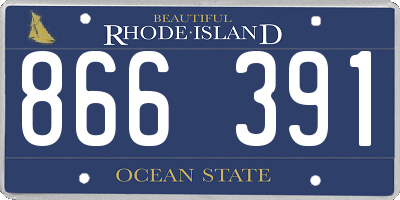 RI license plate 866391