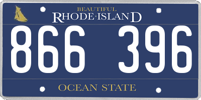RI license plate 866396