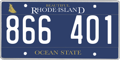 RI license plate 866401