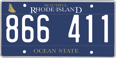 RI license plate 866411