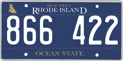 RI license plate 866422