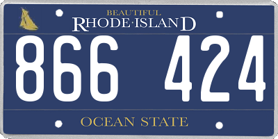 RI license plate 866424