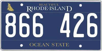 RI license plate 866426