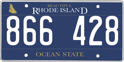 RI license plate 866428