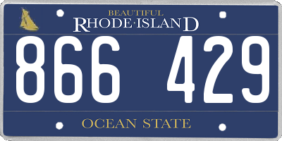 RI license plate 866429