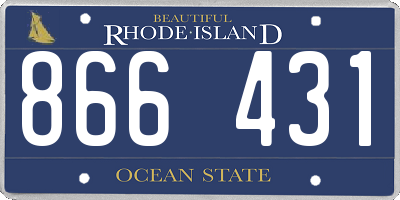 RI license plate 866431