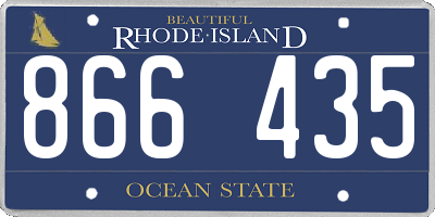 RI license plate 866435