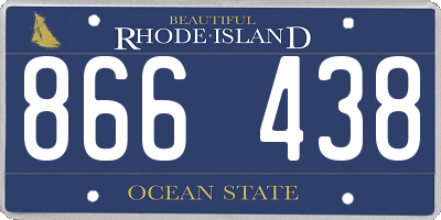 RI license plate 866438