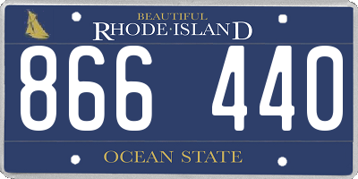 RI license plate 866440