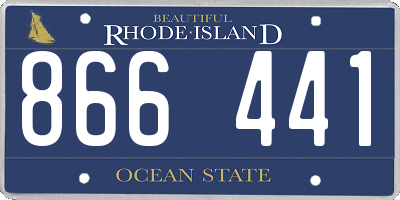 RI license plate 866441
