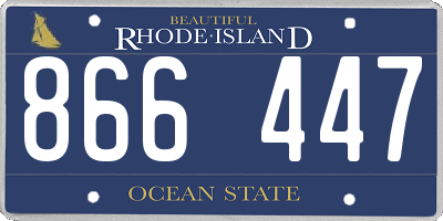 RI license plate 866447