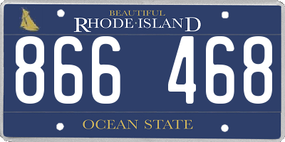 RI license plate 866468