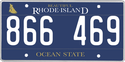 RI license plate 866469