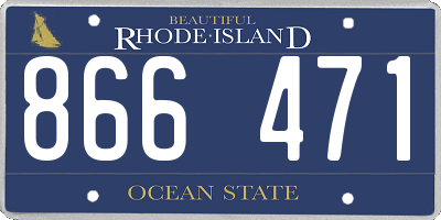 RI license plate 866471