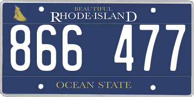 RI license plate 866477