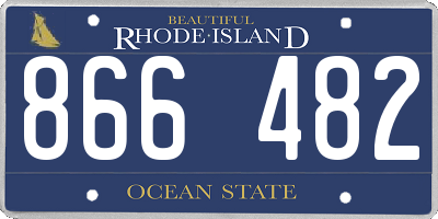 RI license plate 866482
