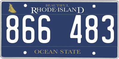 RI license plate 866483