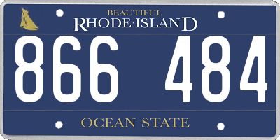 RI license plate 866484