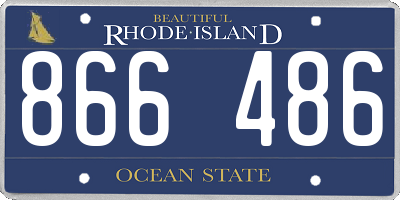 RI license plate 866486