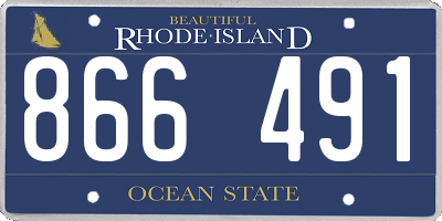 RI license plate 866491