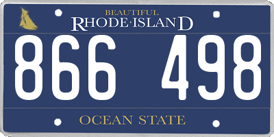 RI license plate 866498