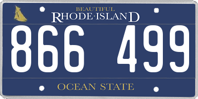 RI license plate 866499