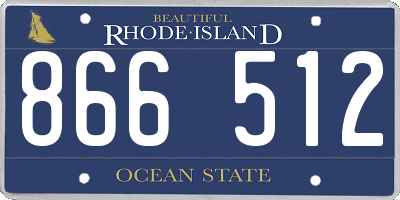 RI license plate 866512