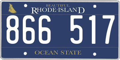 RI license plate 866517