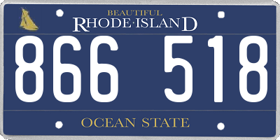 RI license plate 866518
