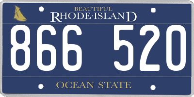 RI license plate 866520
