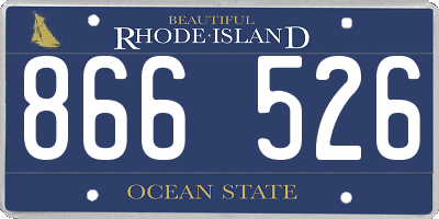 RI license plate 866526