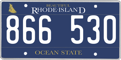 RI license plate 866530