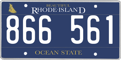 RI license plate 866561