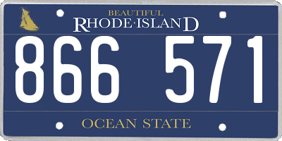 RI license plate 866571
